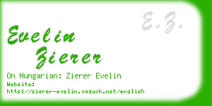 evelin zierer business card